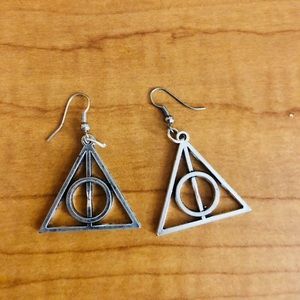 Deathly Hallows Harry Potter Earrings